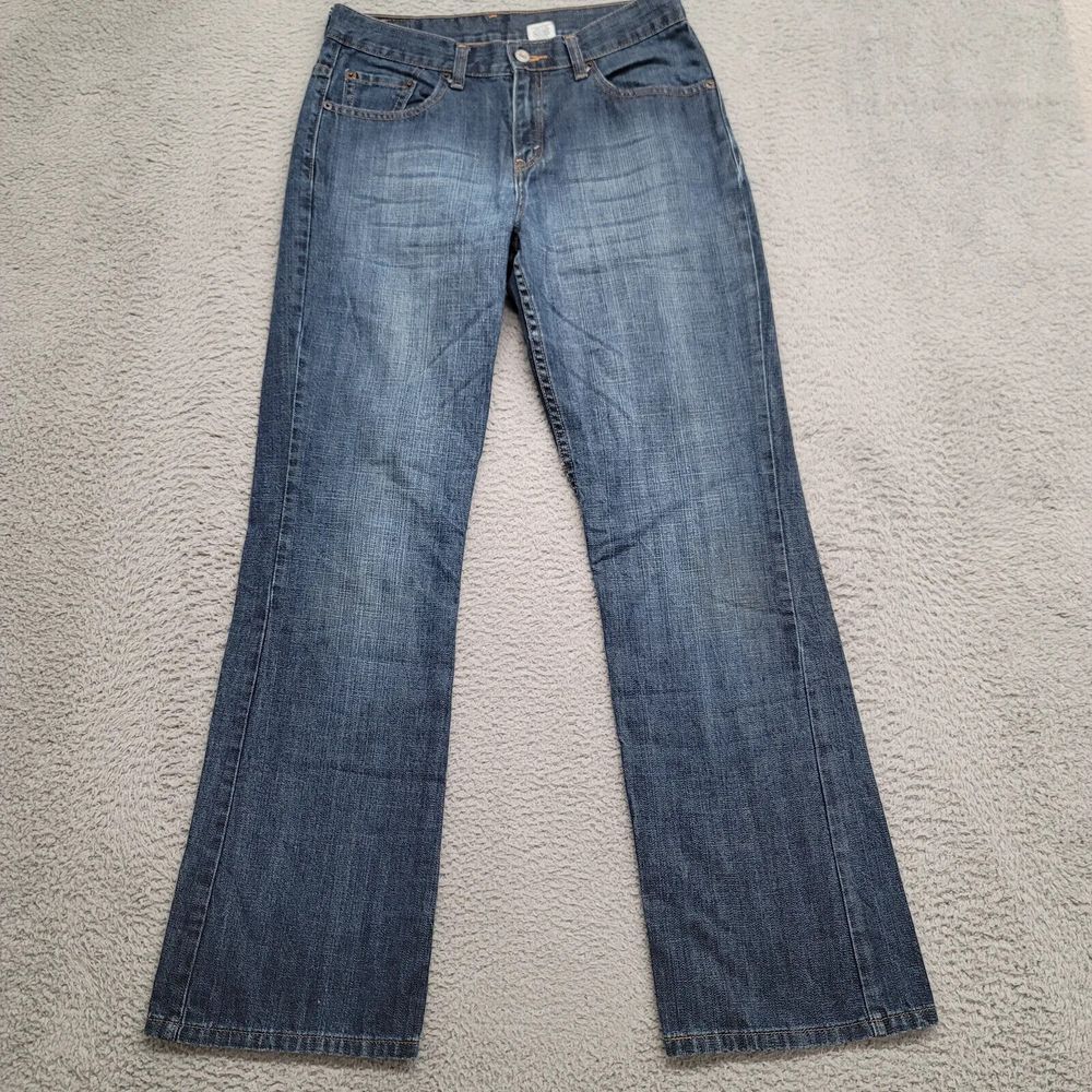 Vintage Levis Jeans Womens 10 Blue Denim 515 Bootcut Y2k 90s Cowboy Distressed